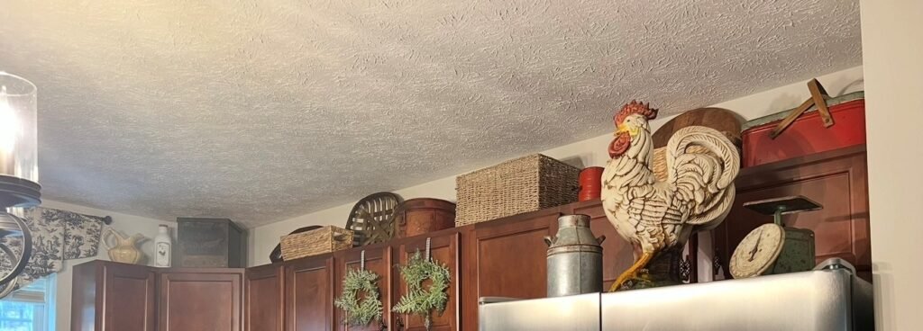 Mix of collected antique, vintage and new French country decor