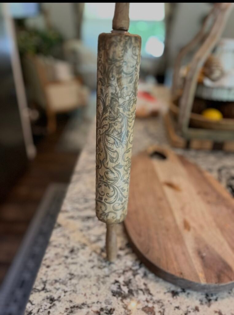 Finished Mod Podge rolling pin
