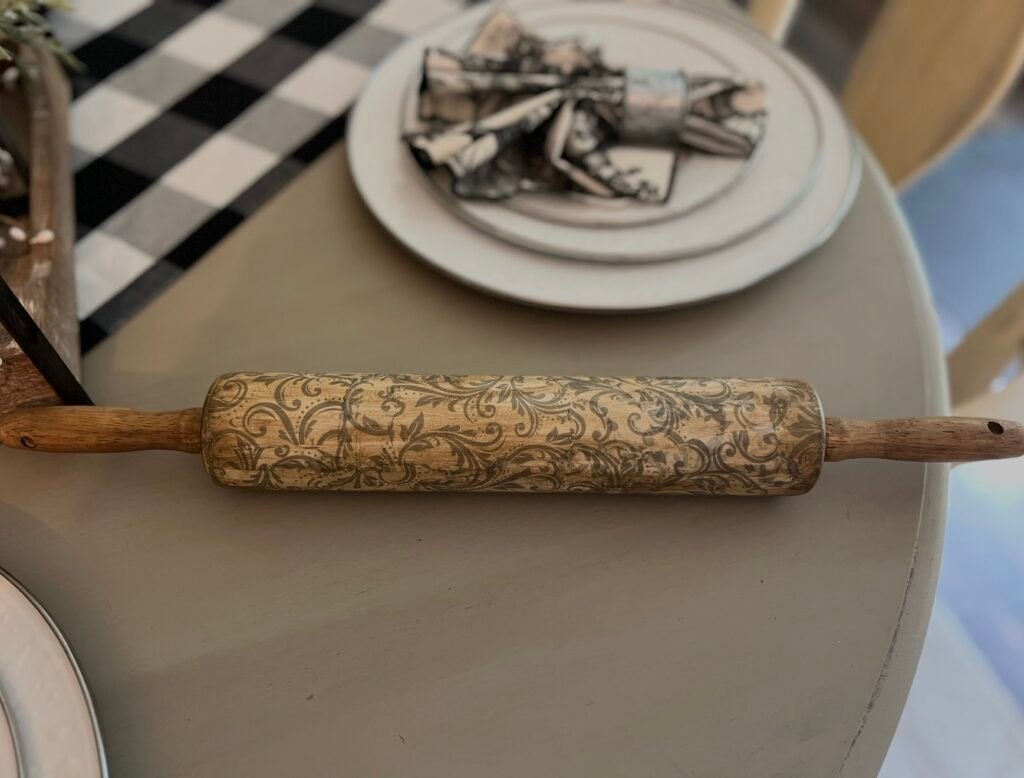 Finished Mod Podge rolling pin